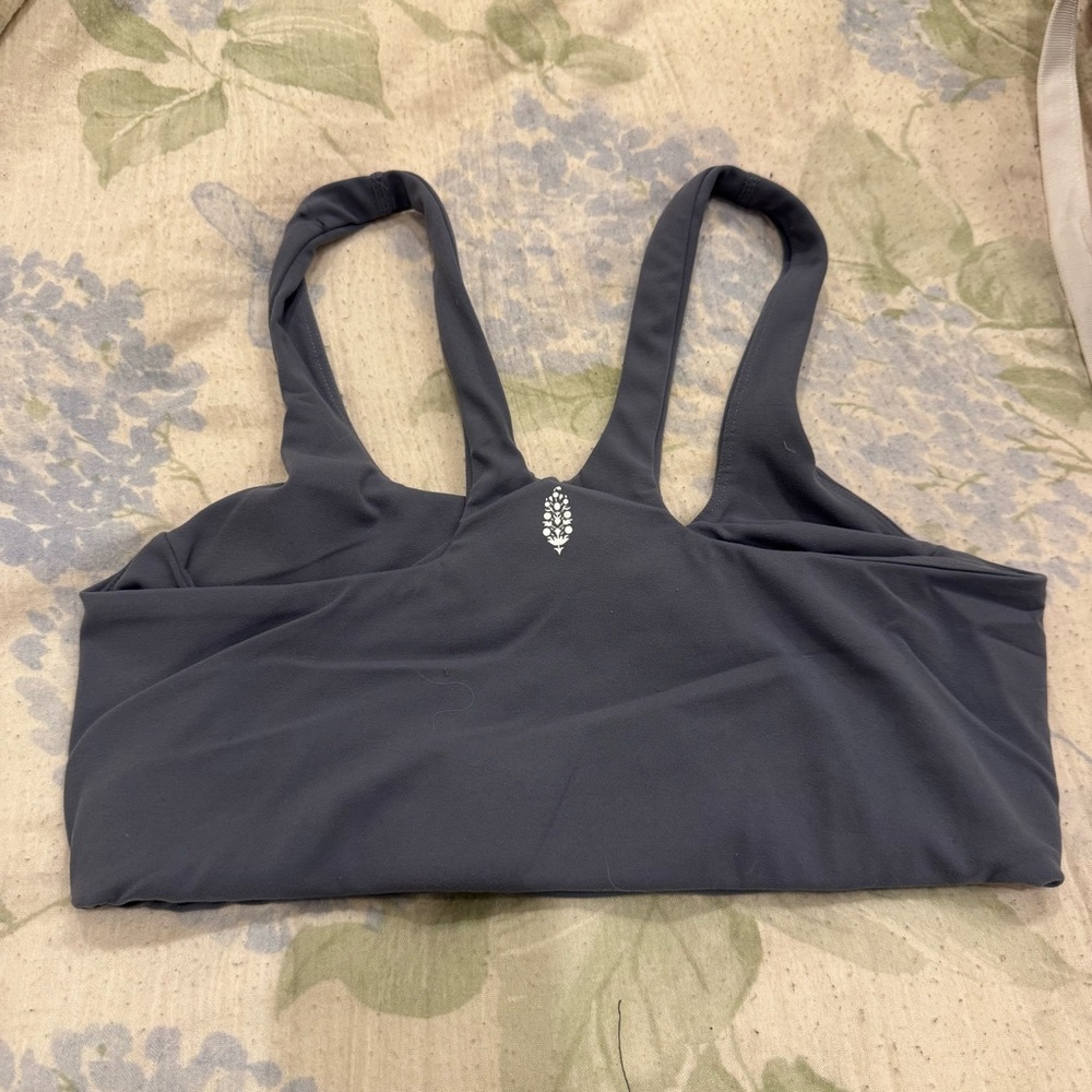 FP Movement by Free People Dark Gray Sports Bra racerback medium women’s - Picture 5 of 6